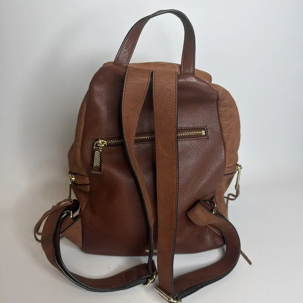 Rebecca Minkoff Julian Fringe Leather Backpack Brown | Boho Festival Bag